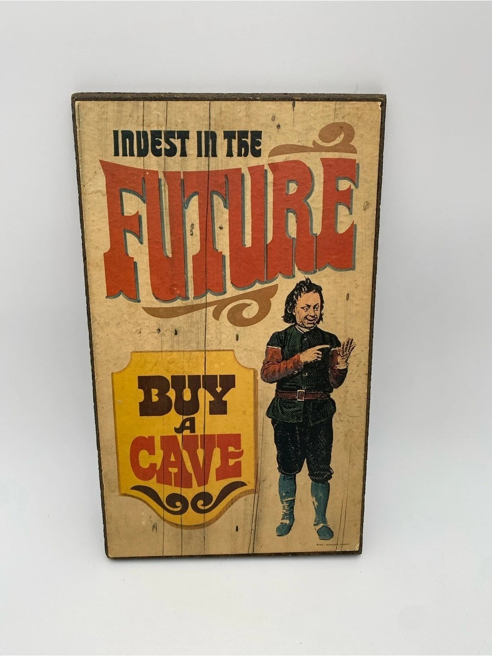 Vintage Invest in the Future Wall Sign